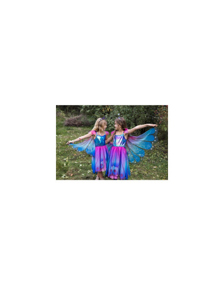 Robe de papillon avec ailes bleu/violet - Great Pretenders