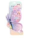 Set de 30 paires de boucles d'oreilles autocollantes Butterfly - Great Pretenders