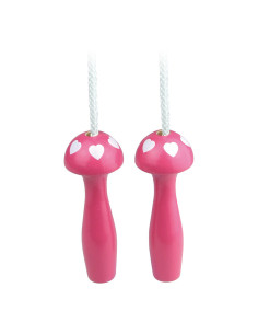 Corde à sauter coeur fuchsia - Vilac