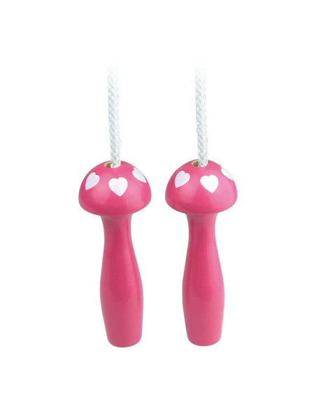 Corde à sauter coeur fuchsia - Vilac