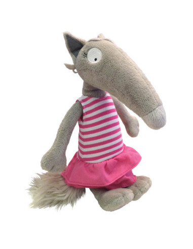 Ma peluche louve habillée - robe