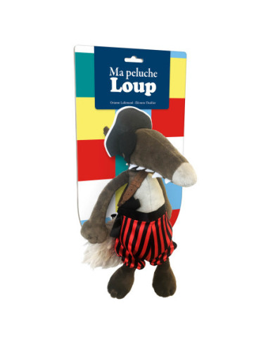 La peluche loup pirate
