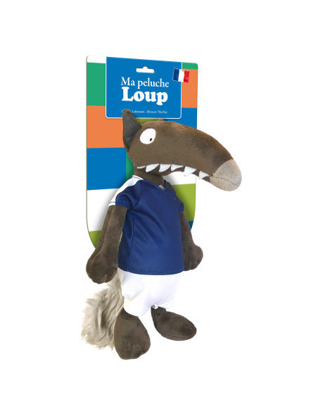 La peluche loup foot