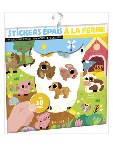 Stickers epais - a la ferme