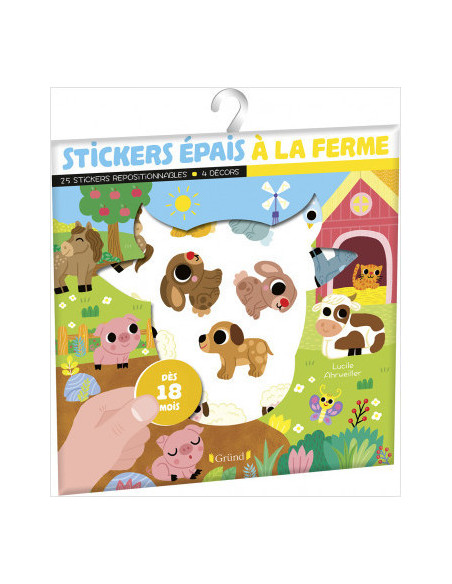 Stickers epais - a la ferme
