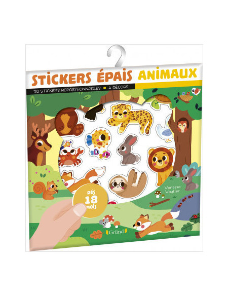 Stickers epais - animaux