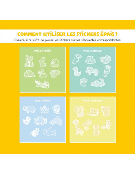 Stickers epais - animaux