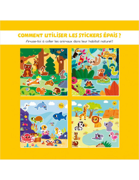 Stickers epais - animaux