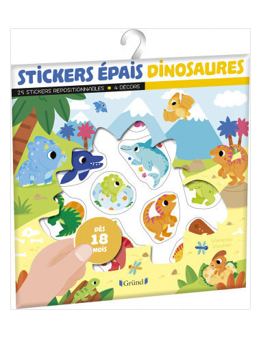 Stickers epais - dinosaures