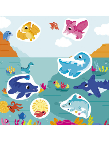 Stickers epais - dinosaures
