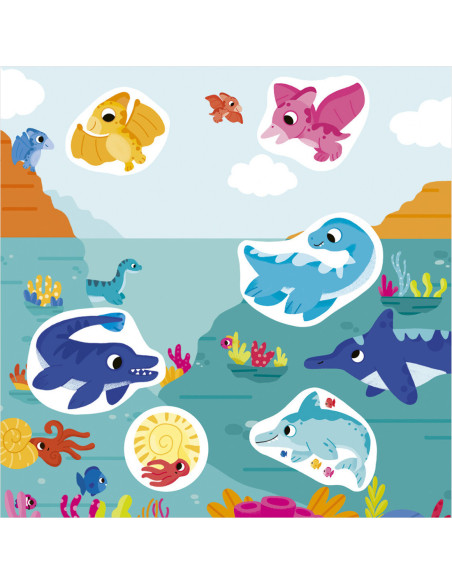 Stickers epais - dinosaures