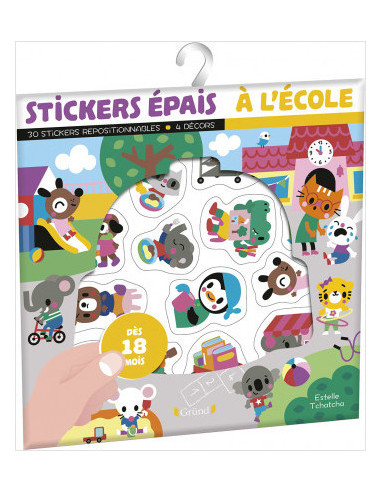 Stickers epais a l'ecole