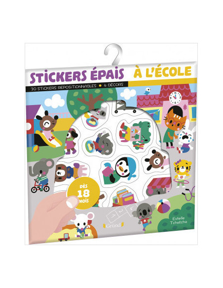 Stickers epais a l'ecole