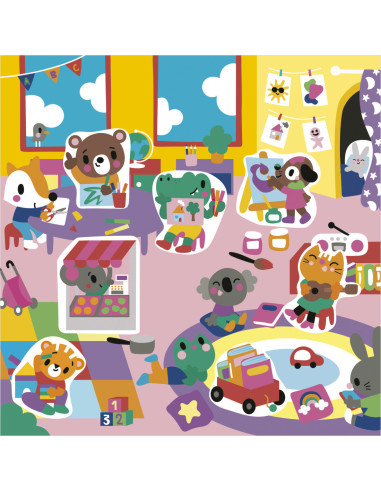 Stickers epais a l'ecole
