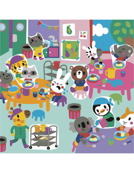 Stickers epais a l'ecole