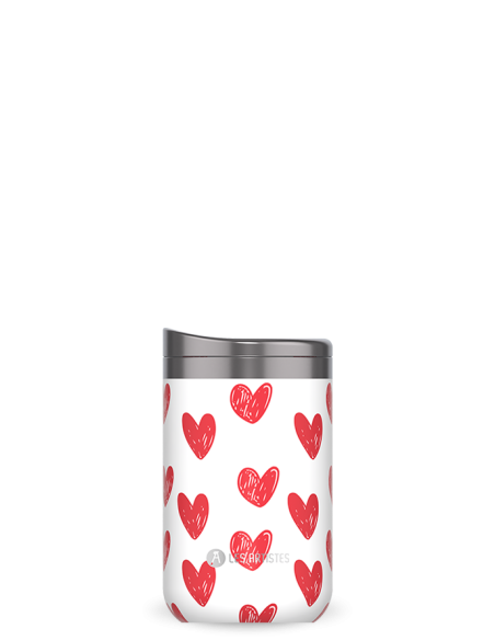 Mug isotherme heart mat 350ml