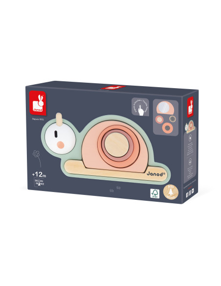 Empilable sensoriel escargot - Janod