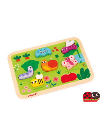 Puzzle chunky - Le jardin - Janod