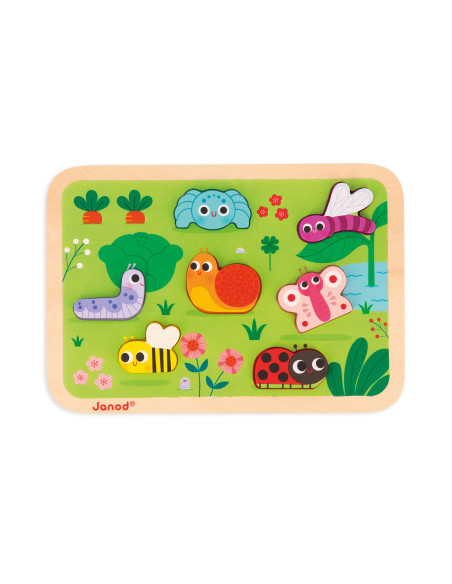 Puzzle chunky - Le jardin - Janod