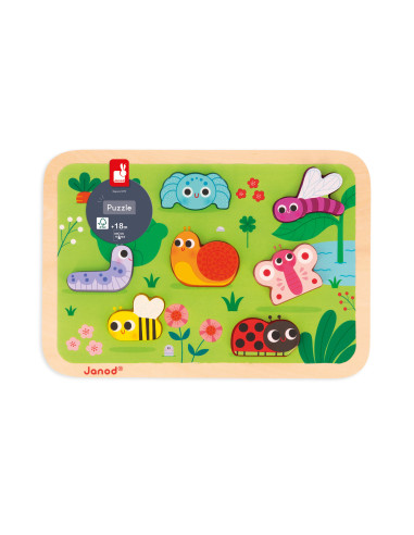 Puzzle chunky - Le jardin - Janod