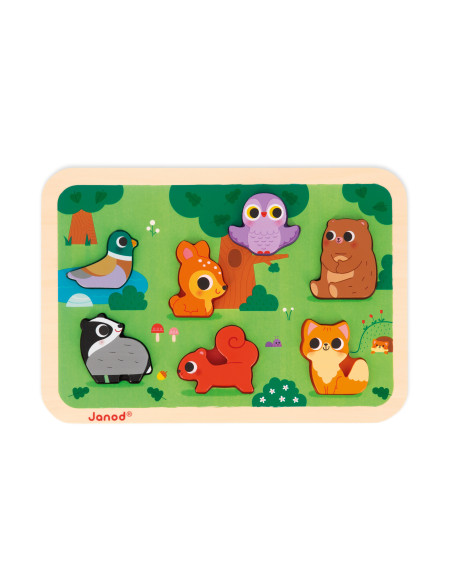 Puzzle chunky - La forêt - Janod