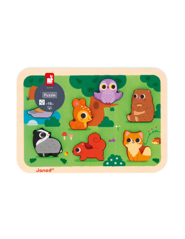 Puzzle chunky - La forêt - Janod