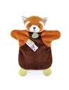 Doudou marionnette - panda roux