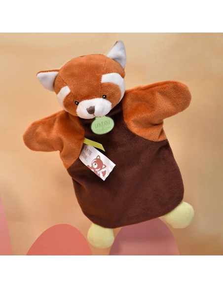 Doudou marionnette - panda roux
