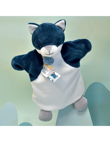Doudou marionnette - loup