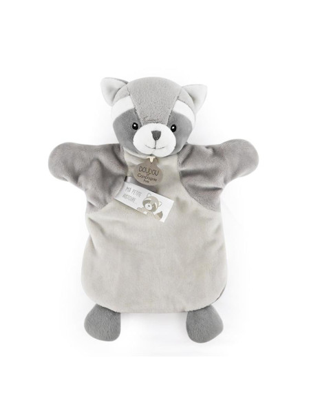 Doudou marionnette - raton laveur