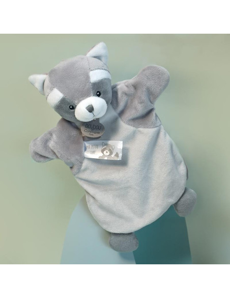 Doudou marionnette - raton laveur
