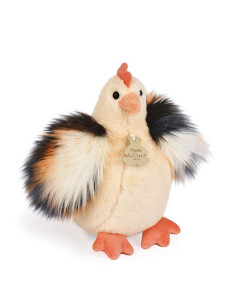 Peluche poule "Poulette" - beige - 20 cm - Histoire d''ours