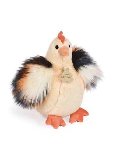 Peluche poule "Poulette" - beige - 20 cm - Histoire d''ours