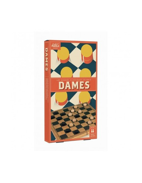 Jeu de dames bois vintage