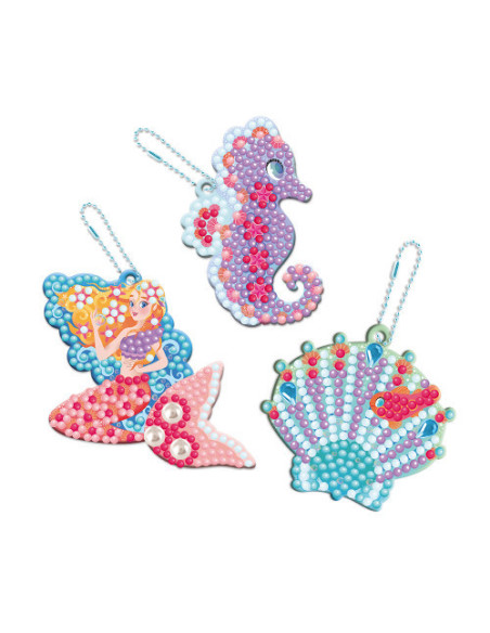 Magic océan - 3 porte-clefs à diamanter - Janod