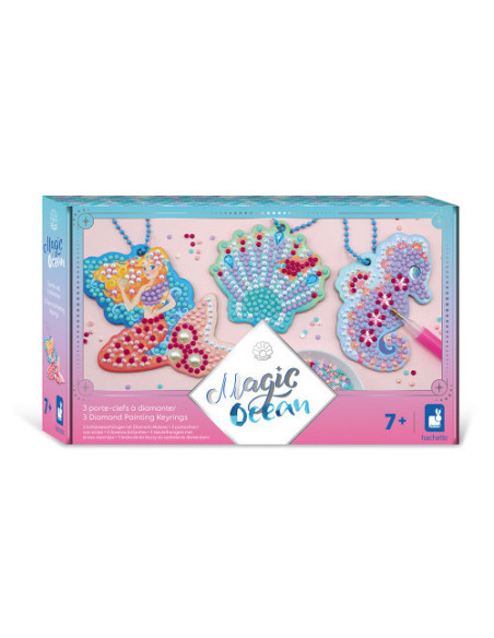 Magic océan - 3 porte-clefs à diamanter - Janod