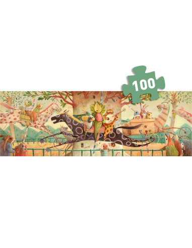 Puzzle gallery - wonderful ride - 100 pcs - djeco