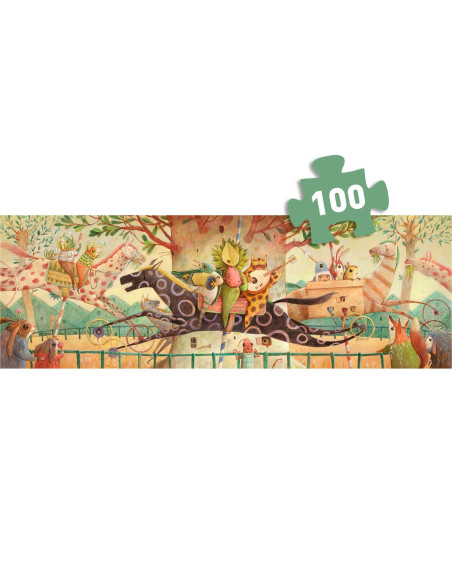 Puzzle gallery - wonderful ride - 100 pcs - djeco