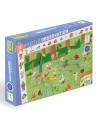 Puzzle observation - le square des petits amis - 35 pcs - djeco