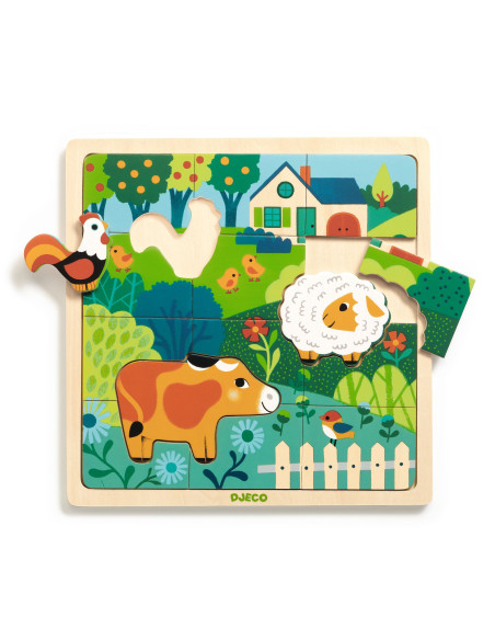 Puzzlo - puzzlo farm - djeco