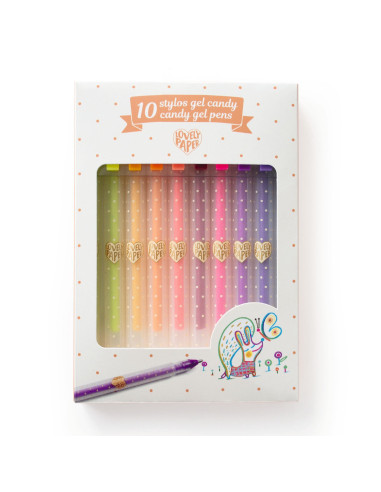 10 stylos gel candy - Djeco