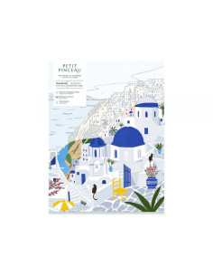 Coffret peinture au numéro - Santorini par Maja Tomljanovic - La petite épicerie 2