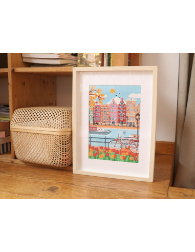 Coffret peinture au numéro - Amsterdam par Nidhi Kachhadiya - La petite épicerie