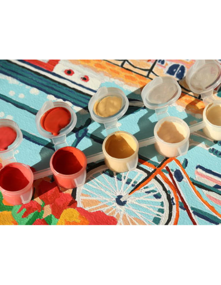 Coffret peinture au numéro - Amsterdam par Nidhi Kachhadiya - La petite épicerie