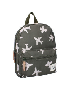 Sac à dos enfant avions kaki 2