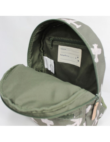 Sac à dos enfant avions kaki