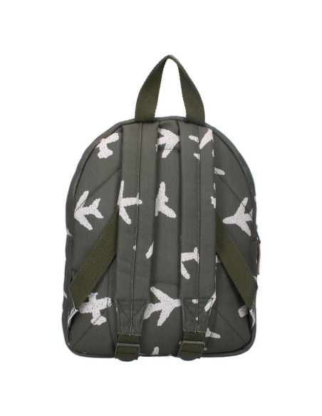 Sac à dos enfant avions kaki