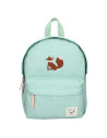 Sac à dos enfant brodé renard vert