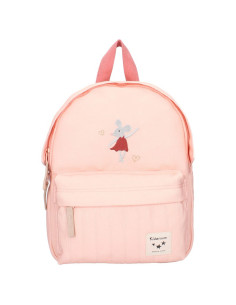 Sac à dos enfant brodé souris rose