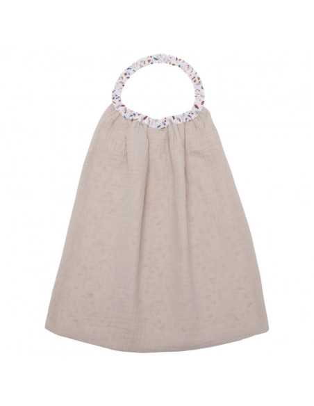 Serviette élastiquée biscuit